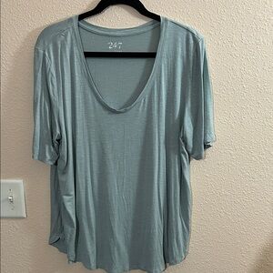 Maurice’s Light Blue Scoop Neck T-Shirt
